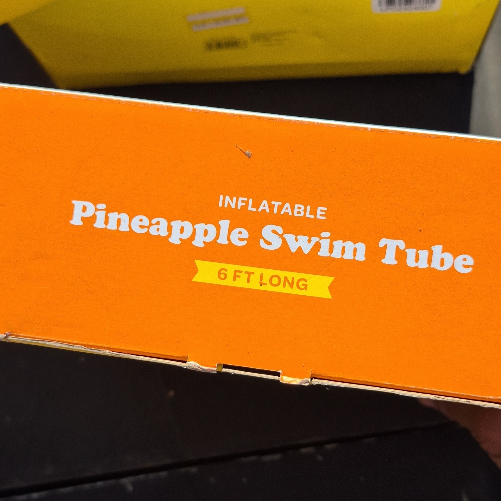 Sun Squad Pineapple Swim Tube Inflatable 6 ft Long F307084-09/22