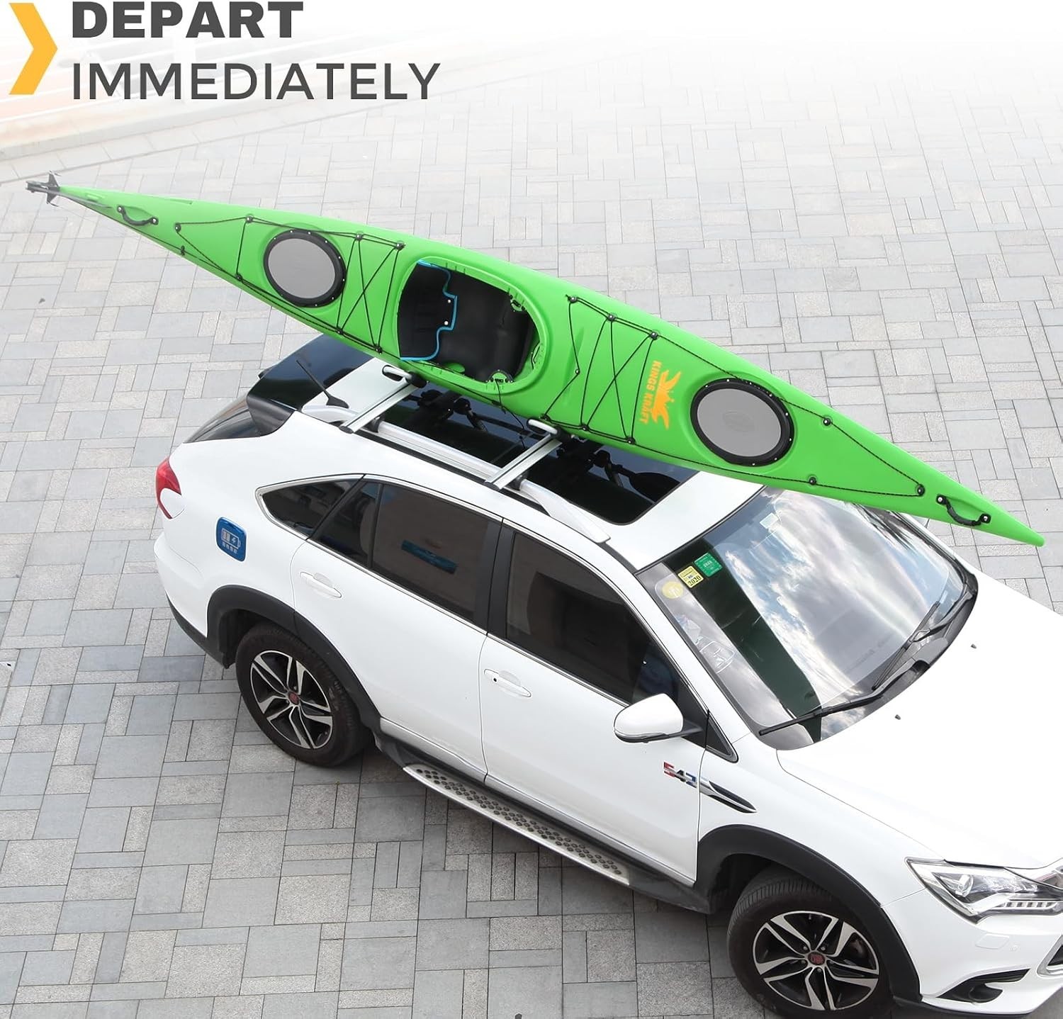 Folding J-Style Kayak Roof Rack – Universal Fit for SUVs, Cars & Trucks