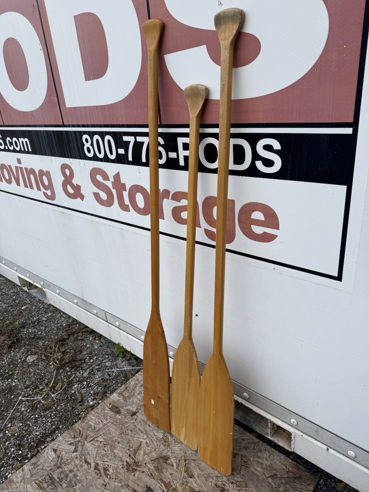 Beaver Brand Paddles and Oars 59” 52 1/2” Wooden Paddle Marine Raider 3 Oars