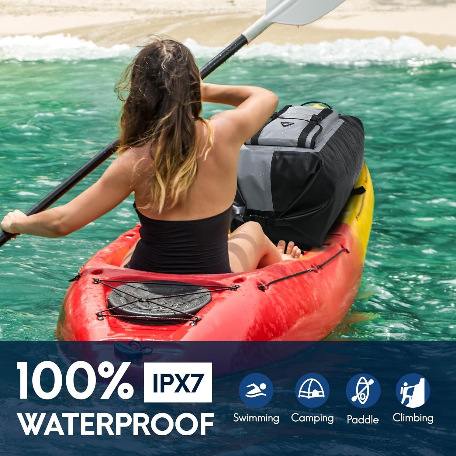Waterproof Backpack Roll Top Dry Bag Kayak Dry Backpack for Outdoor Dry Pack …