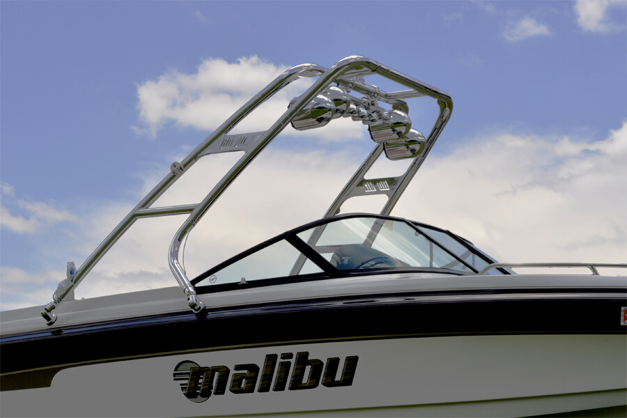 Wakeboard Tower Polished Aluminum Big Air Cuda Tower from WAKE ESSENTIALS
