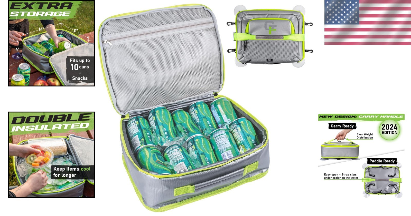 Paddleboard Cooler Deck Bag – Water-Resistant Portable Insulated Soft Cooler …