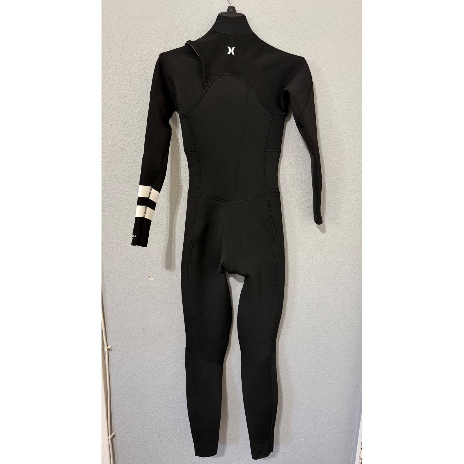 Hurley Womens Size 4 Advantage Plus 3/2mm Chest Zip Fullsuit Wetsuit Black Surf