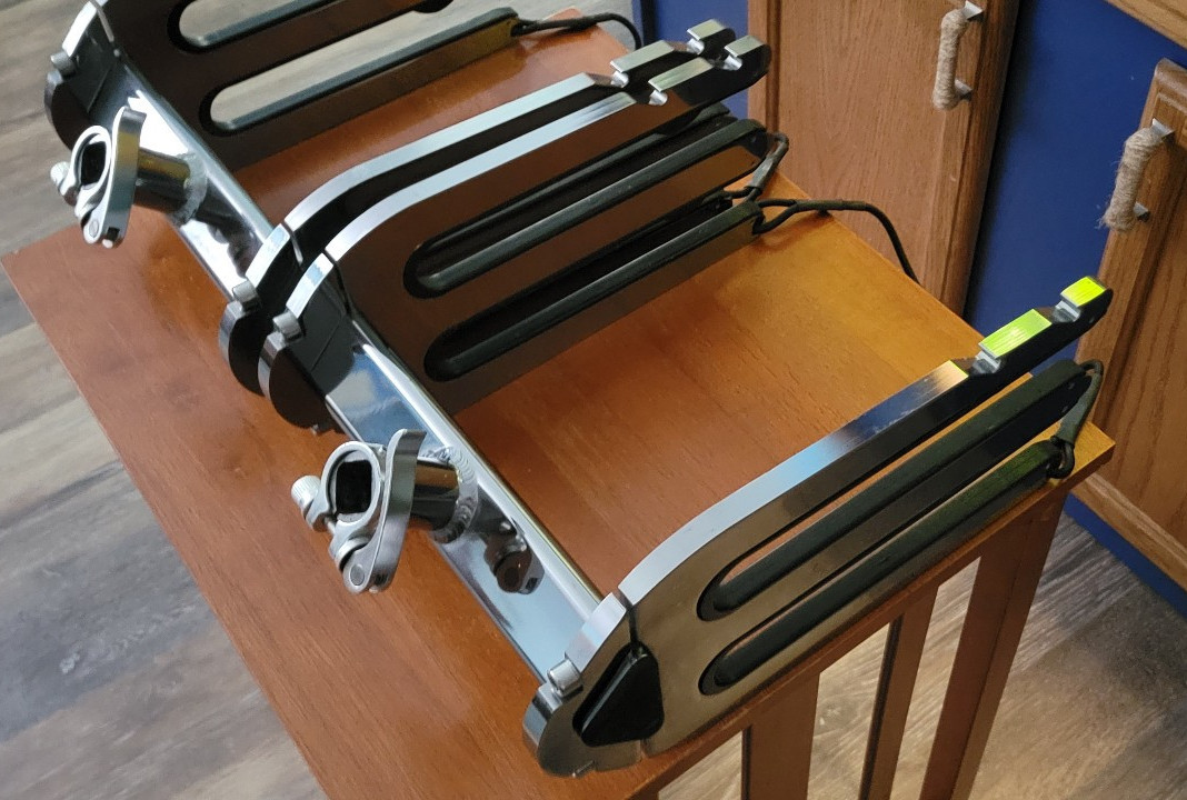 Monster Tower – Wakeboard Racks – 1 Pair – Silver – In Good Condition – Used