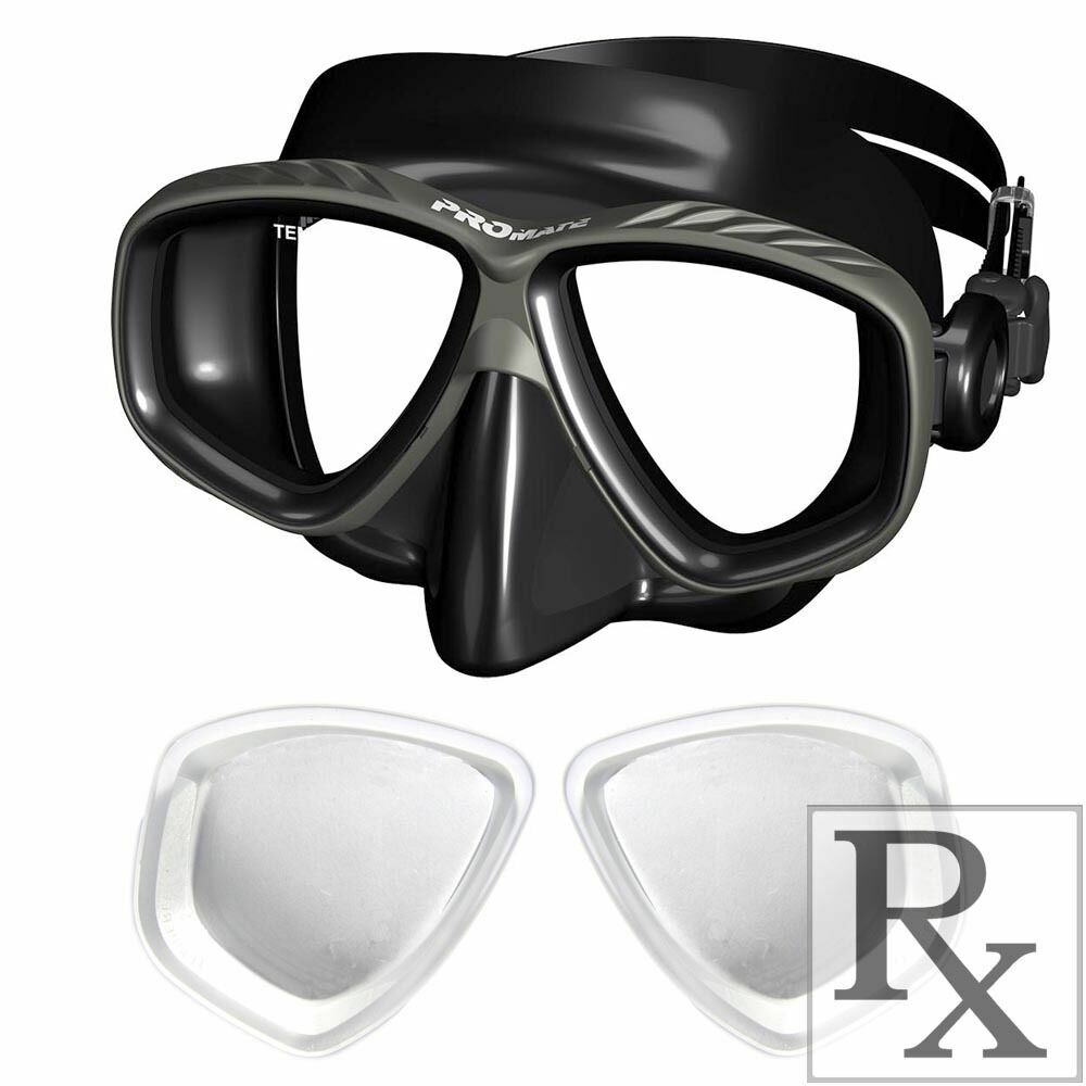 RX Prescription Optical Scuba Dive Snorkel Purge Mask Nearsighted -1.0 to -10.0