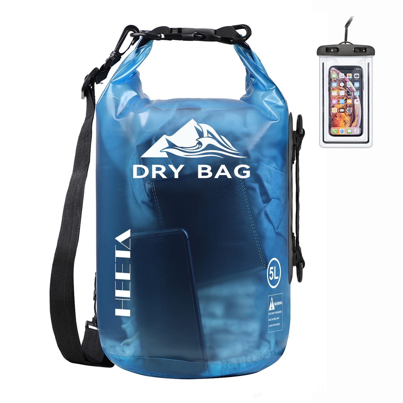 Dry Bag Waterproof for Women Men, Roll Top Lightweight Dry Storage Bag Backpa…