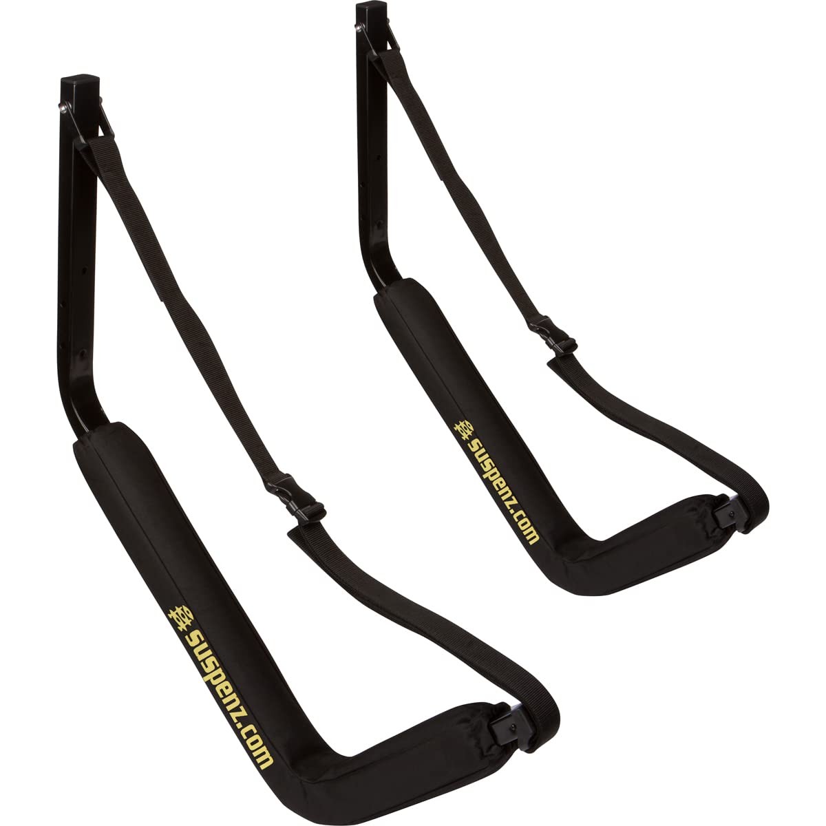 Kayak Storage Rack Holds Up to 150 Lbs – Padded Wall Hangers for Indoor/Outdoor