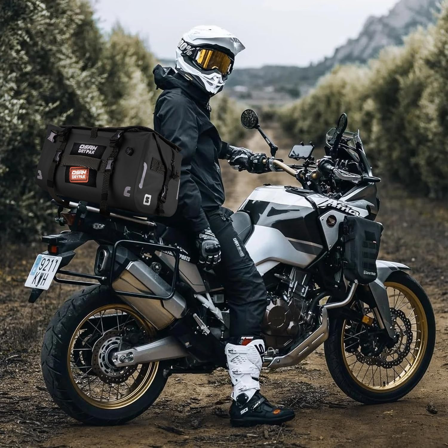 Waterproof Motorcycle Tail Bag, 40L Waterproof Duffel Bag, Motorcycle Dry Bag, M