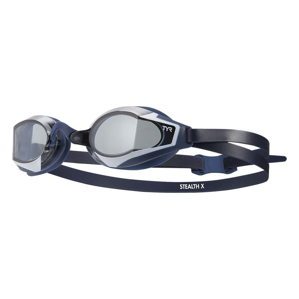 Tyr Stealth-X Race Non Mirrored Adult Swim Goggles Smoke/Navy Lgstlx