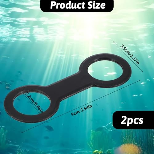 2 Pcs Snorkel Keeper, Silicone Snorkel Clip for Mask Dive Mask Strap Tube
