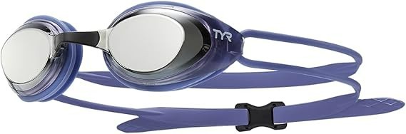 Blackhack Mirrored Women’s Fit Swim Goggles, Silver/purple, one size