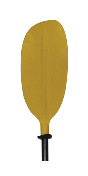 Oceansouth Aluminum Kayak Paddle Yellow Asymmetric Detachable Lightweight Canoe