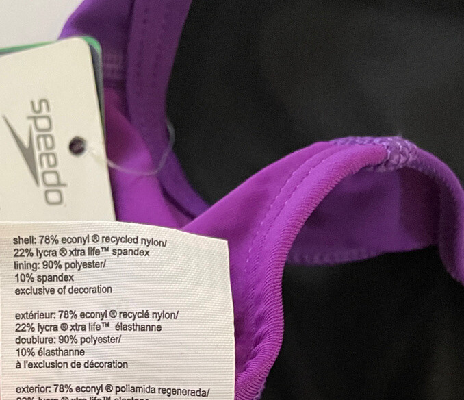 Speedo Swimsuit Girls Competition Sz 28 NEW Purple Practice Suit “Jaguars”