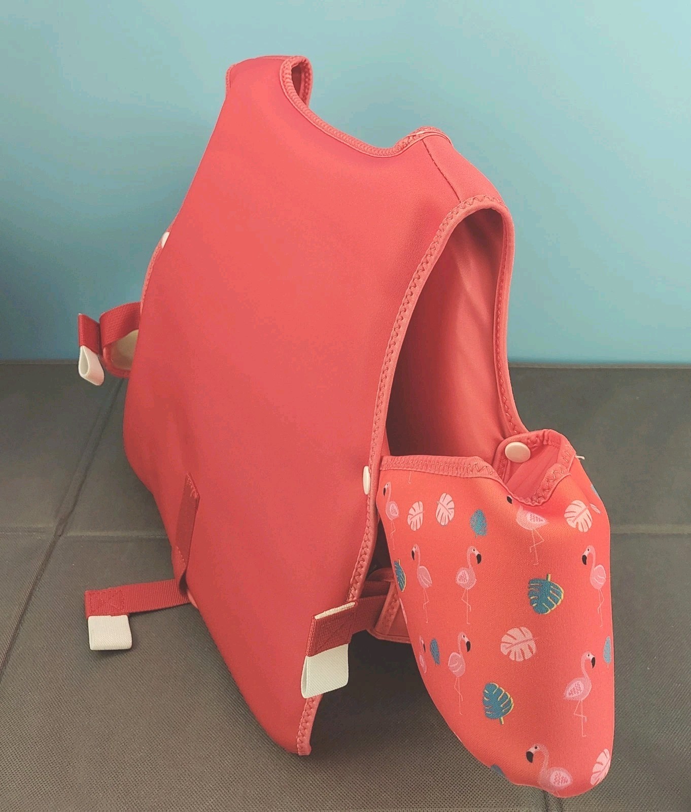 Unbranded Kids 3-6 Years Swim Vest Arm Float Flamingo Print 19-30 Kg Chest 69cm