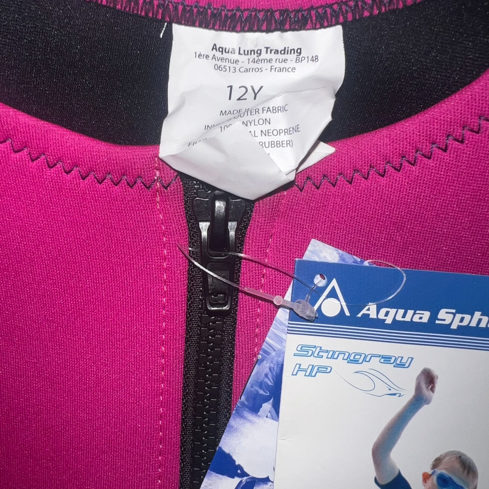 NEW! Aqua Sphere Youth Sz 6 Stingray Core Warmer Short Sleeve 2MM Wetsuit