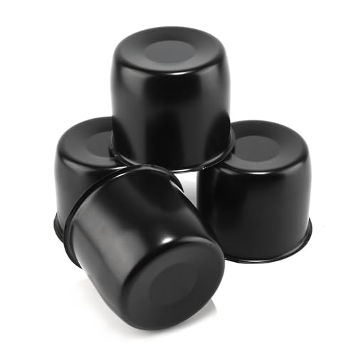 4Pcs 4.25″ Push Through Wheel Center Caps Stainless Trailer Hub Cap for Truck