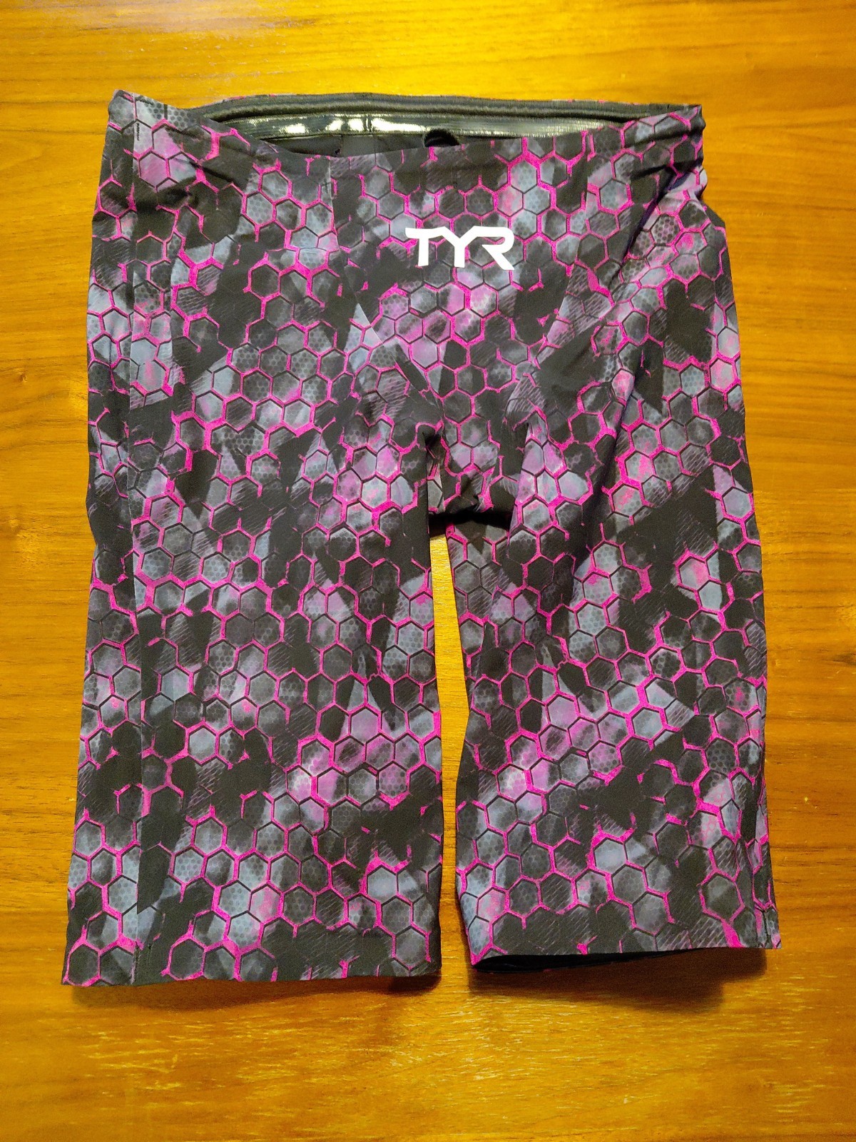 TYR Men’s Avictor Supernova High Waist Jammer Pink/Grey Size 29 (Imperfection)