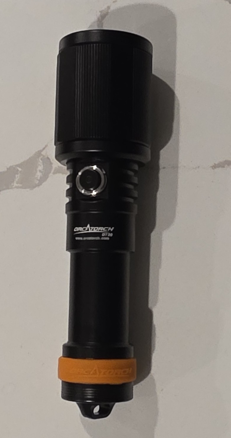OrcaTorch D720 Super Focus Beam Angle Dive Light