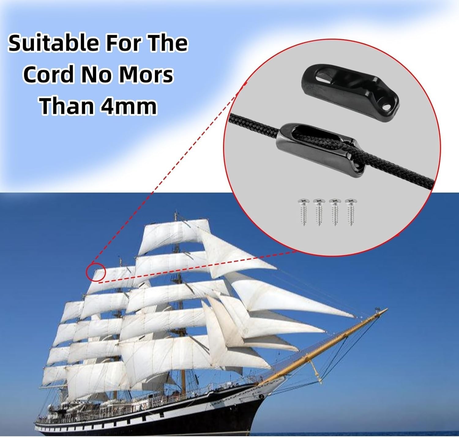 Kayak Cleat Set – Water-Resistant Quick Grip Rope Cleats for Sailing