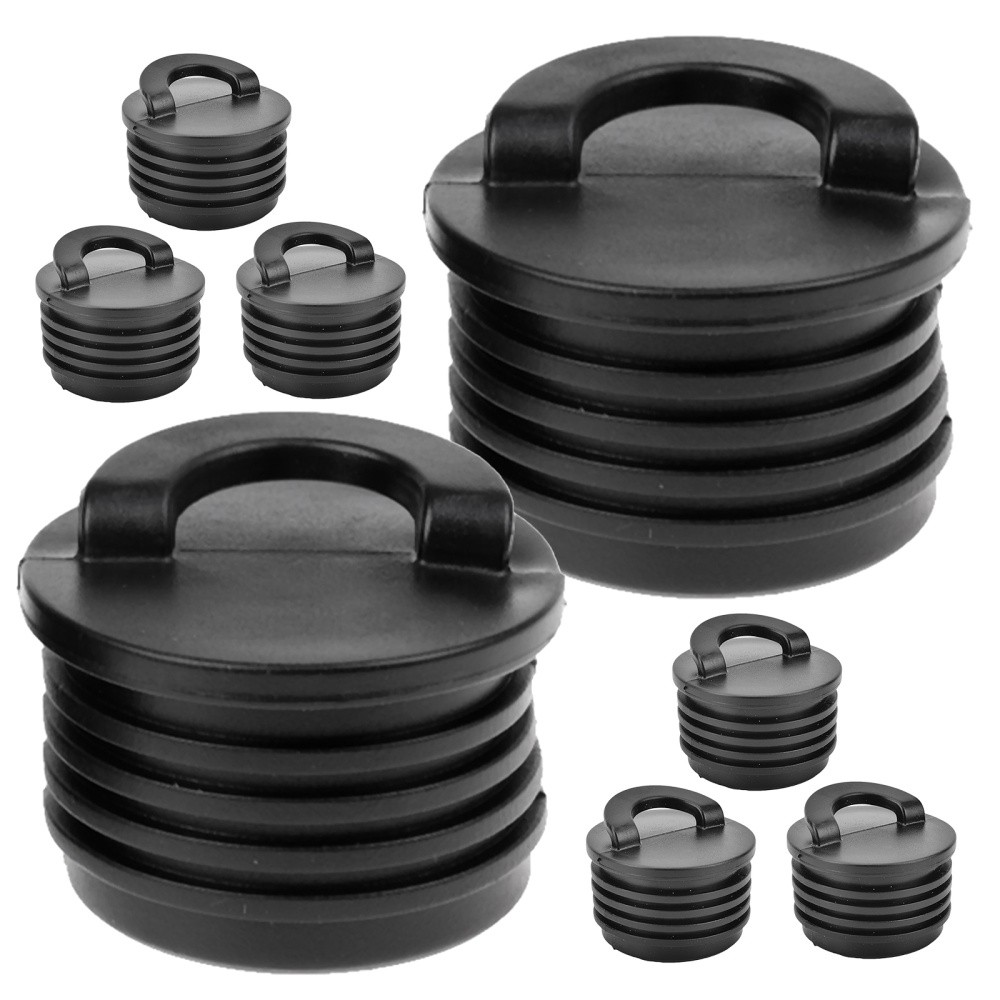 8 Pcs Rubber Kayak Plugs Boat Drain Holes Bung Form-fitting Scupper