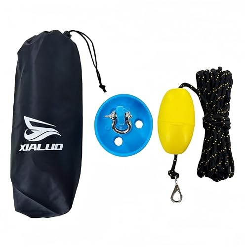 XIALUO Marine Mushroom Anchor Kit 5 lb Blue PE Coated Kayak Anchor Accessories