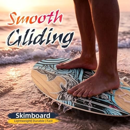 Skimboard 35 inch Skim Board for Kids Adults Red