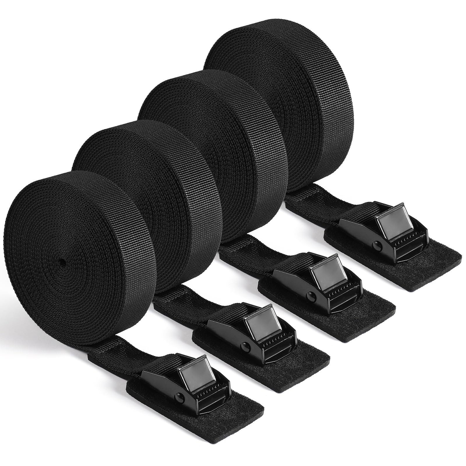 Kayak Straps for Roof Racks 4-Pack 16.4FT Heavy Duty Cam Buckle Tie Downs wit…