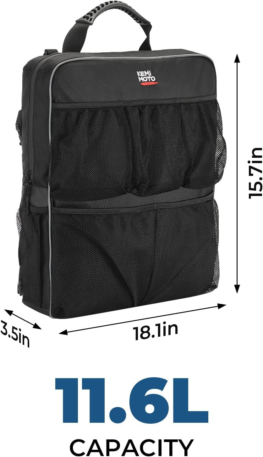 Boat Storage Bag, Boat Seat Backpack Boat Storage Organizer with Mesh Pockets, W