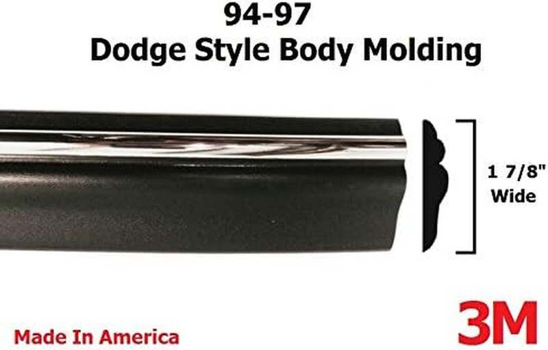 1994 1995 1996 1997 Dodge Ram Pickup Truck Body Side Molding Trim Tape 312″
