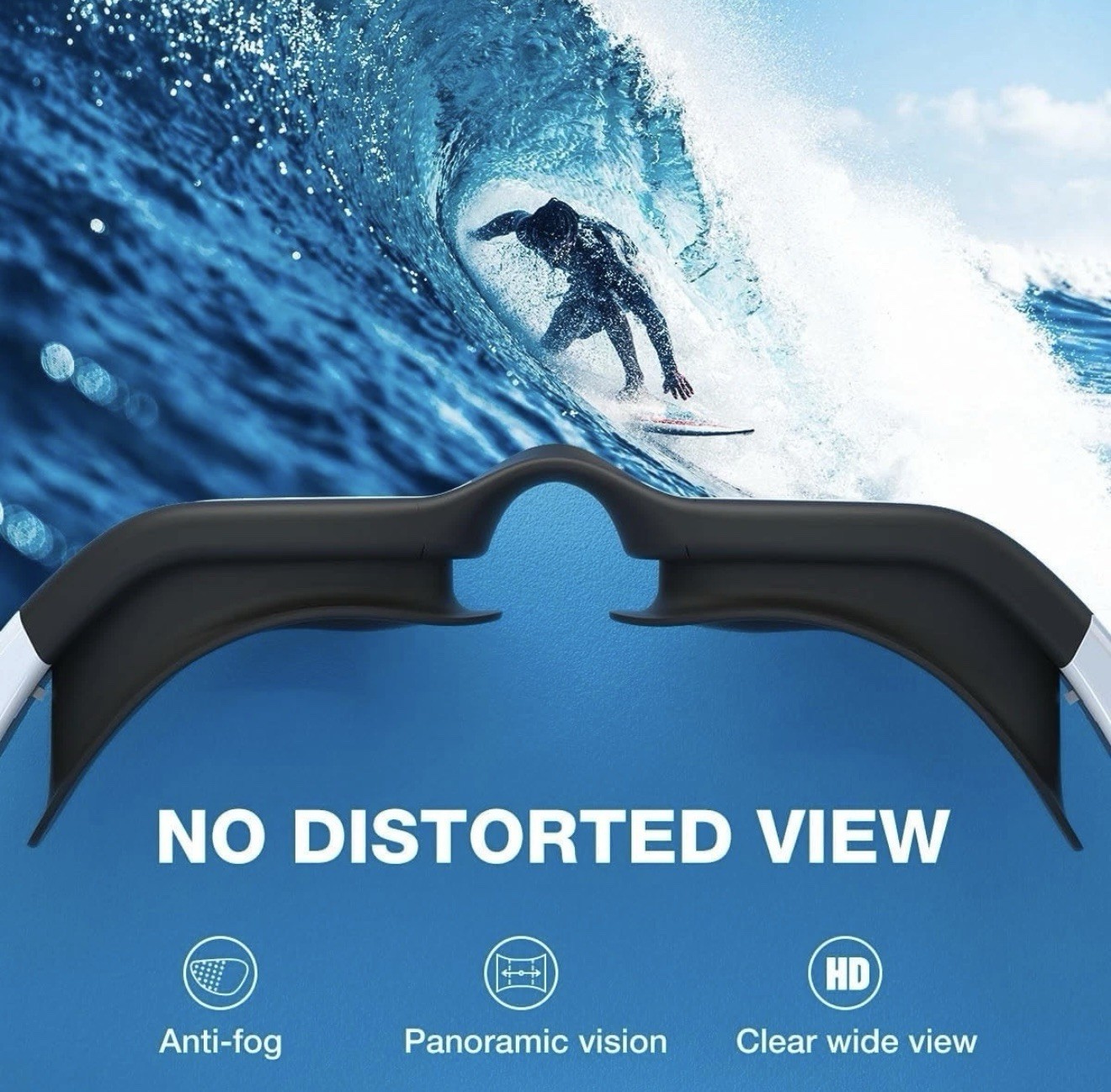 NEW ZIONOR Swim Goggles, Upgraded G1 Polarized Swimming Goggles Anti-fog for Men