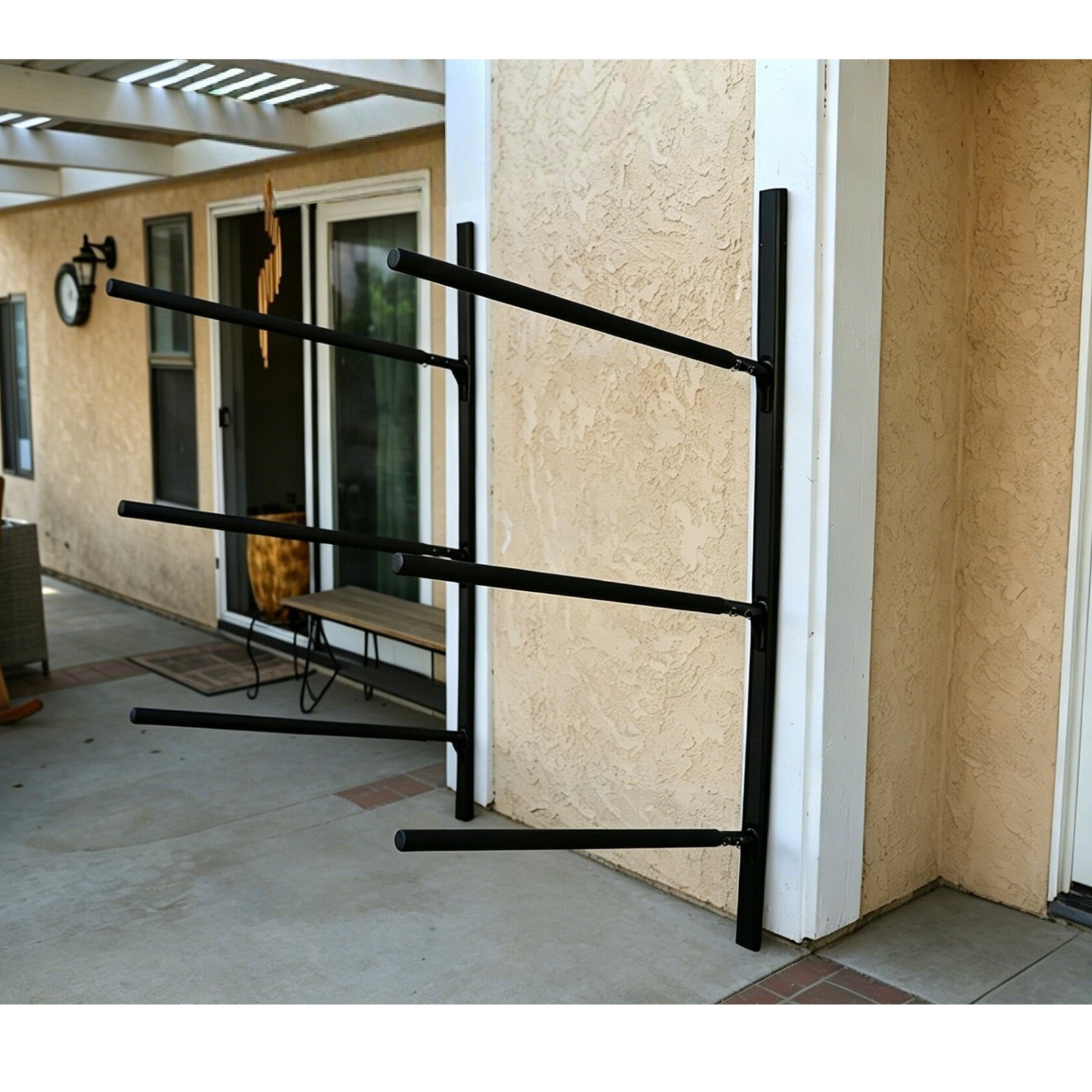 Heavy Duty T6061 Aluminum Wall Mount Rack Storage Rack Suit 3 Kayaks Or 3 Canoes