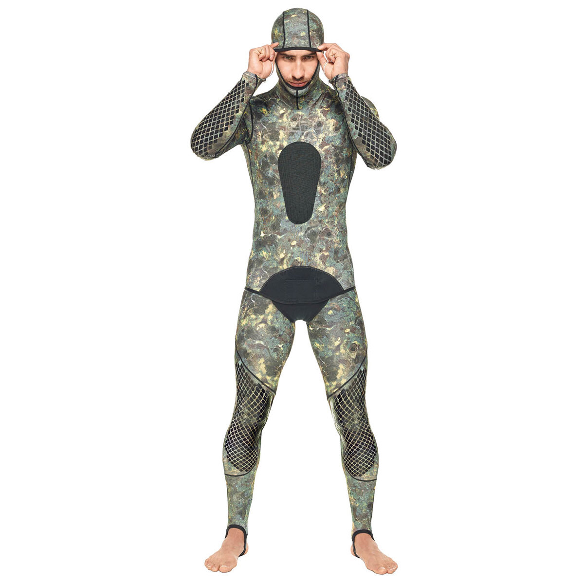 Open Box Seac Pirana 1mm Spandex Freediving 2 Piece Wetsuit Small