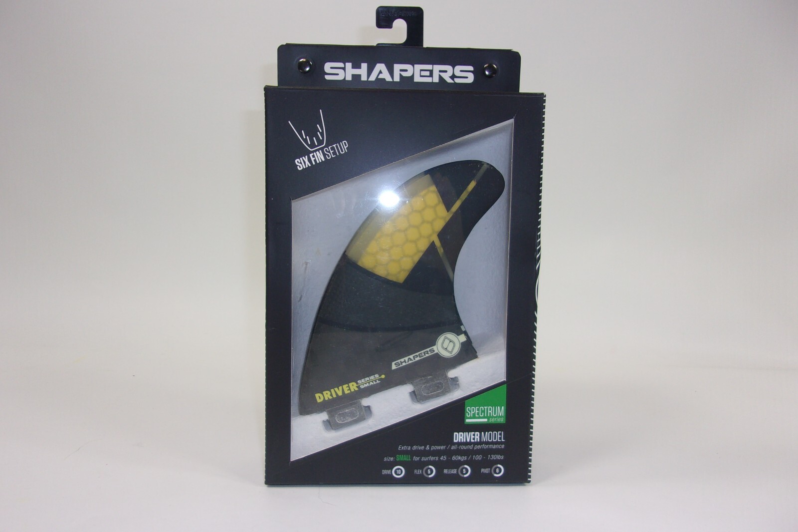 Shapers Surfboard Fin Six Fin Setup Spectrum Driver Model Small