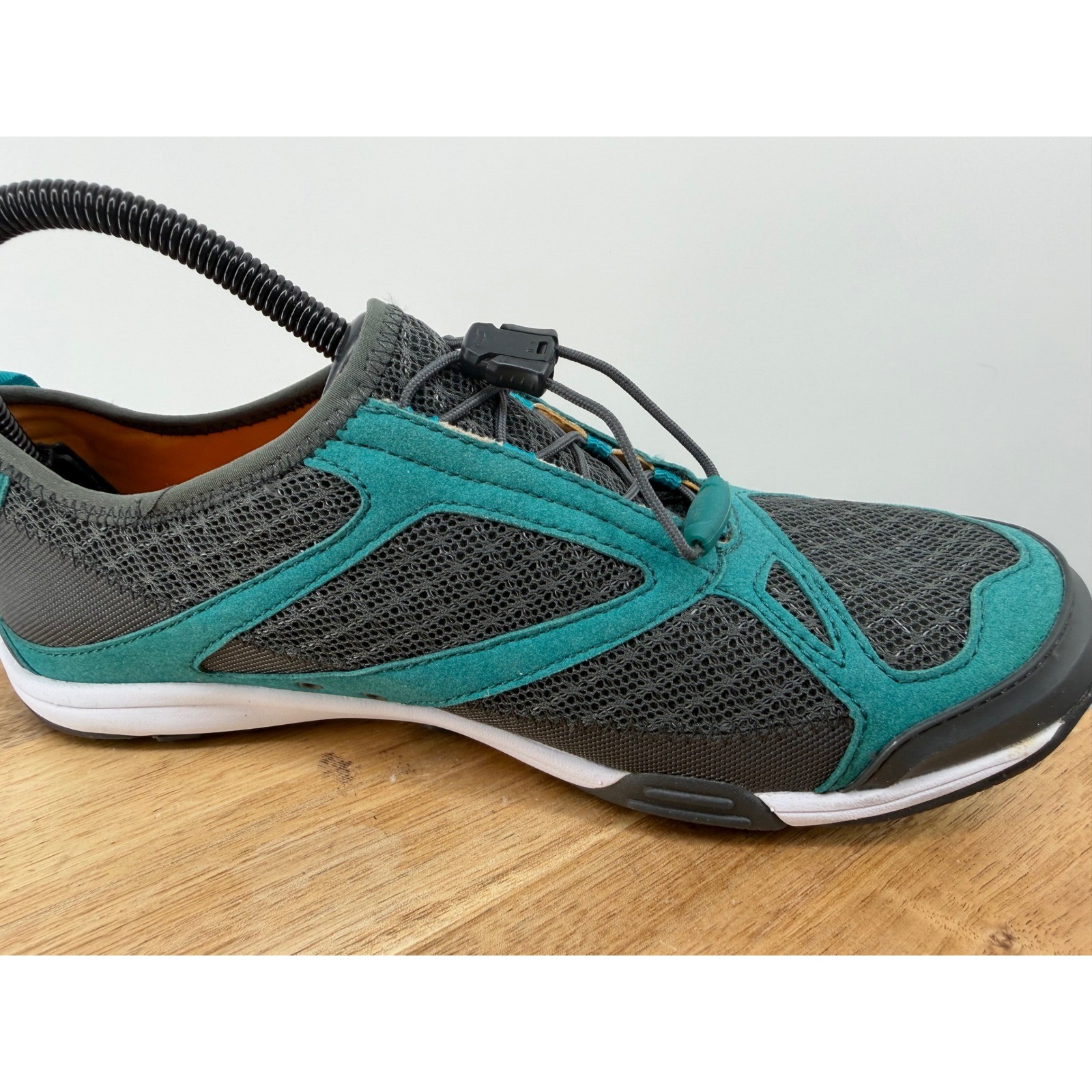 OLUKAI Eleu Trainer Water Shoes Womens US 10 EUR 40 Teal Grey Lace Up