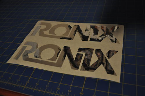 RONIX CHROME LOGO STICKER You Get 2 WAKEBOARD DECAL