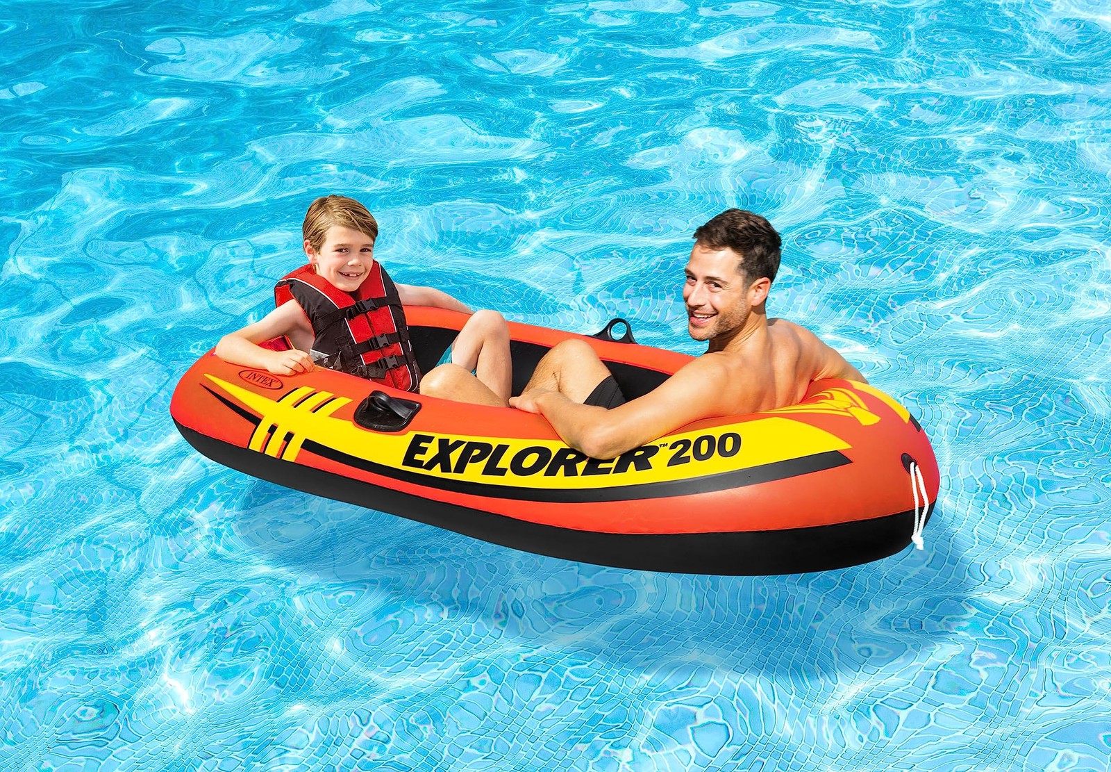 Explorer Inflatable Boat Series: Dual Air Chambers – Welded Oar Locks – Grab Han