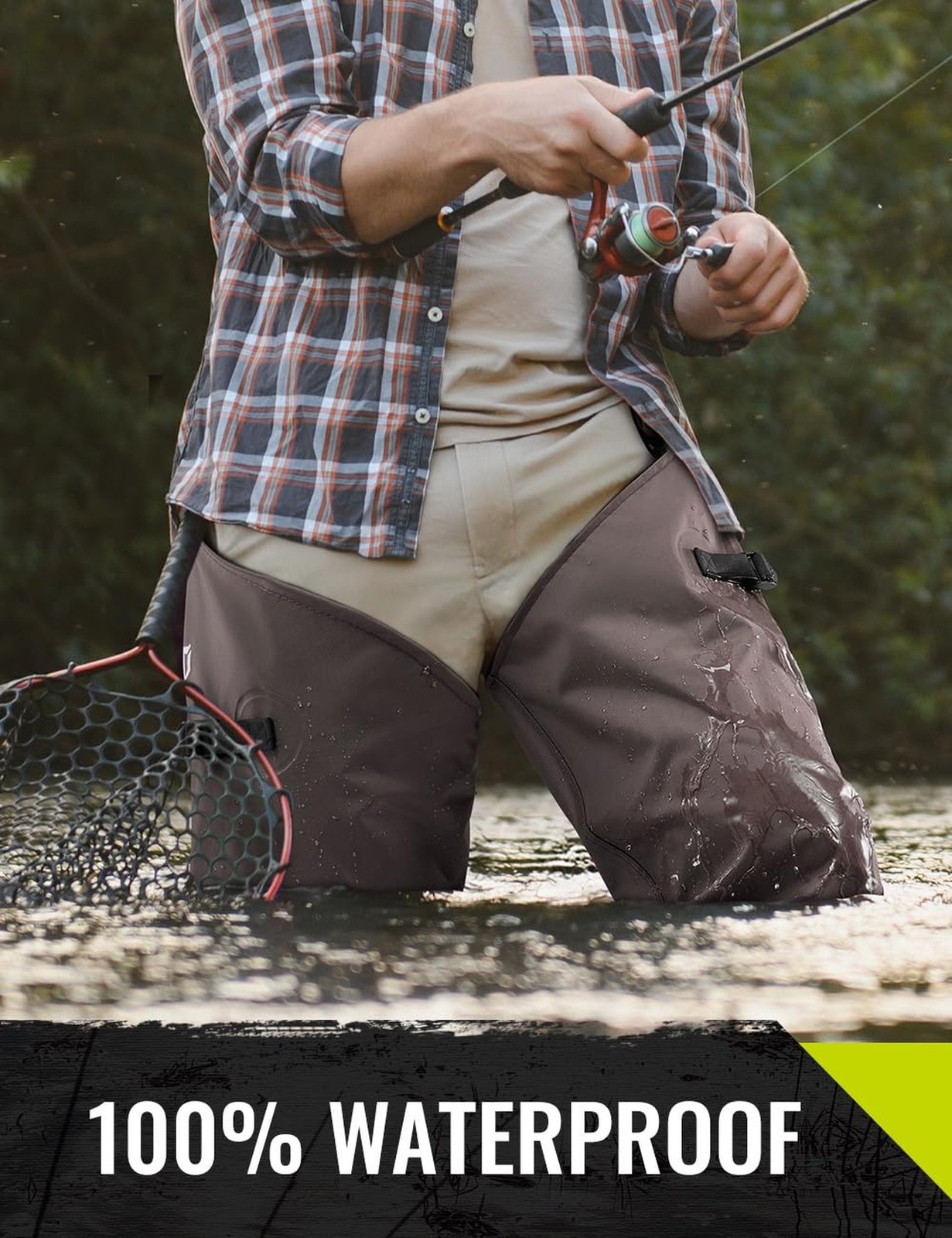 TIDEWE Hip Wader, Lightweight Hip Boot For Men and Women, 2-Ply PVC/Nylon Fis…