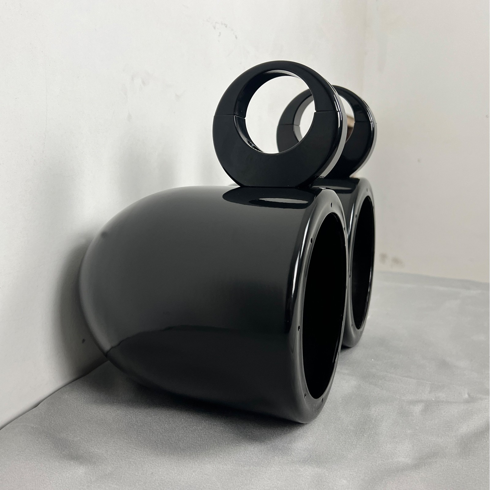 6.5in Black Coated Aluminum Wakeboard Speaker Pods Enclosures in Pair