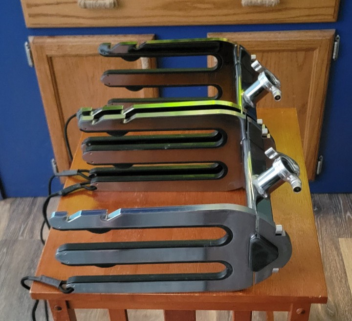 Monster Tower – Wakeboard Racks – 1 Pair – Silver – In Good Condition – Used