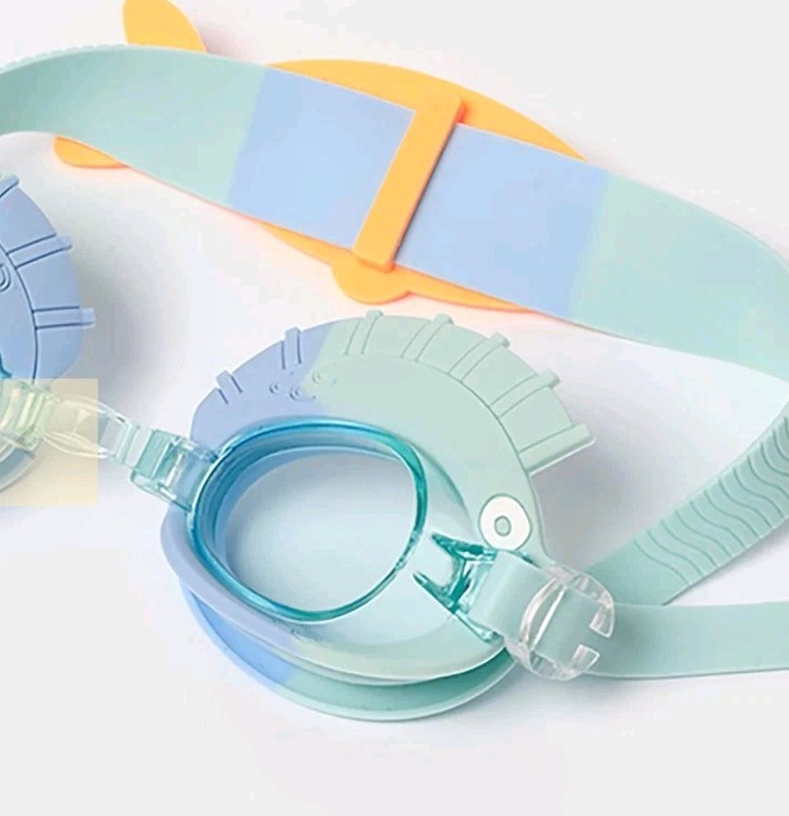 NEW Sunnylife Finn The Fish Goggles 3-9 Years Aqua Blue