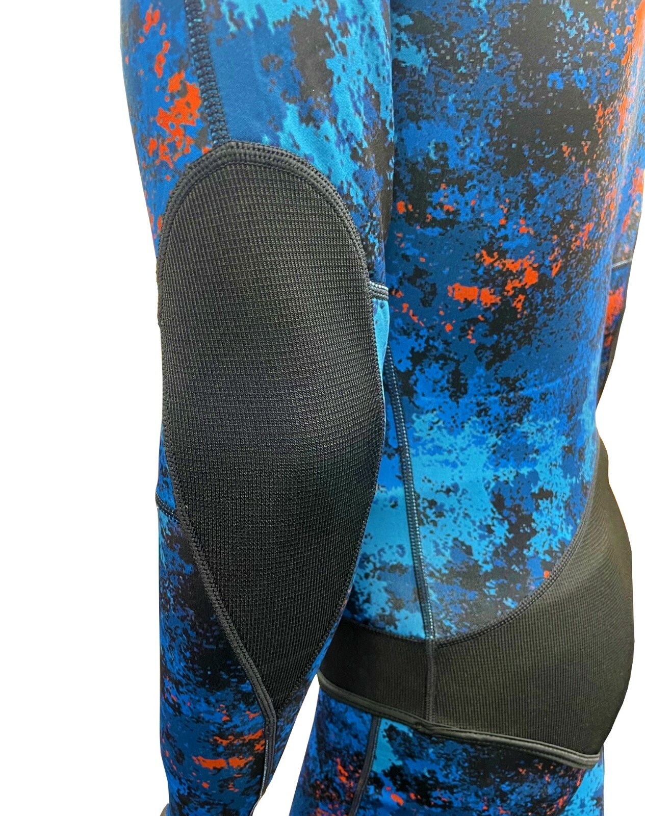 Spearfishing World 1mm Stretch Neoprene 2-piece Wetsuit for Men Blue Camouflage
