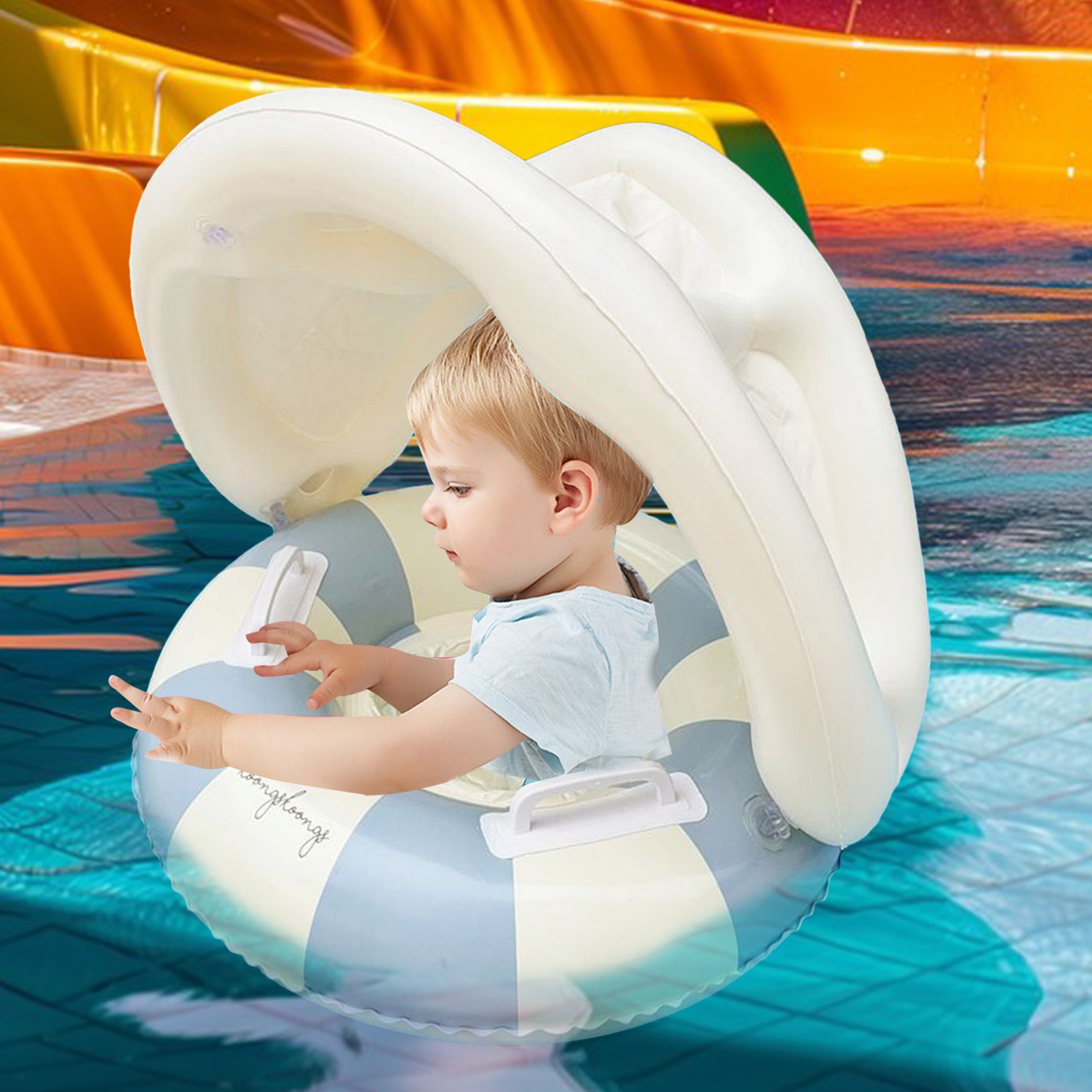 Baby Pool Float Inflatable Swimming Ring Seat Toddles Kids Swim Pool Safety