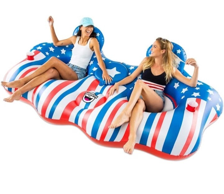 BIGMOUTH Americana Star 2-Person River Tube 🦅250TH ANNIVERSARY AMERICAN FLOAT🦅
