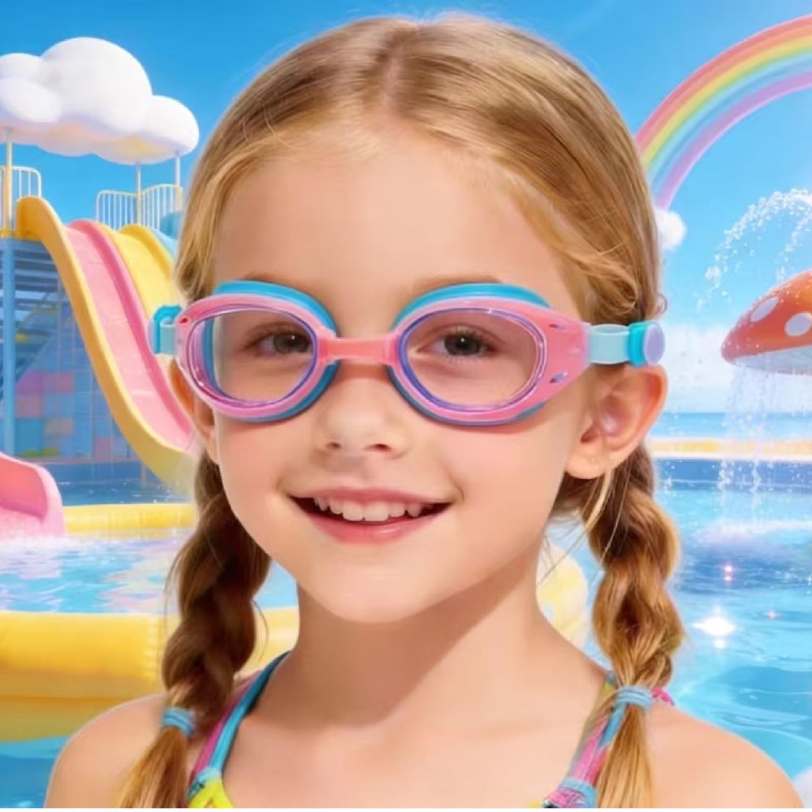 3 Pack Kids Swim Goggles Ages 6-12 Anti-Fog UV Protection | No Leak Seal | Ea…