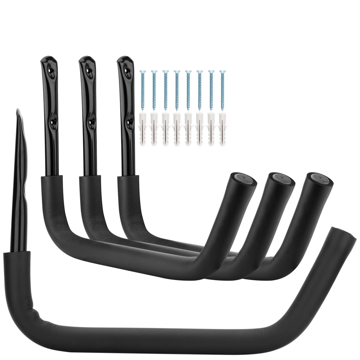 4Pack Heavy Duty Kayak Wall Mount Hangers Storage Rack for Kayak Canoe Paddle
