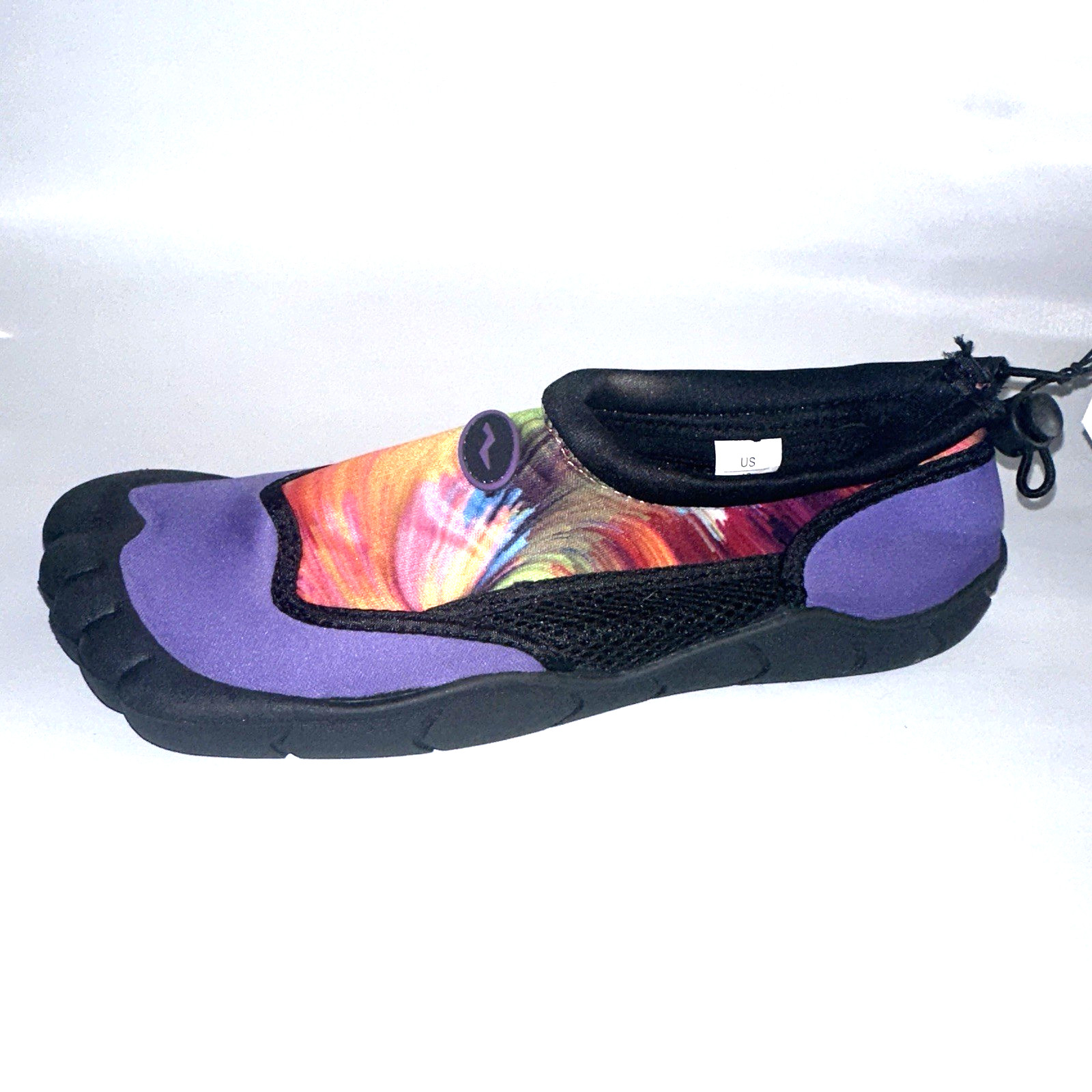 Norty Footwear Size 10 M Black Purple Womens Water Shoes New NWT