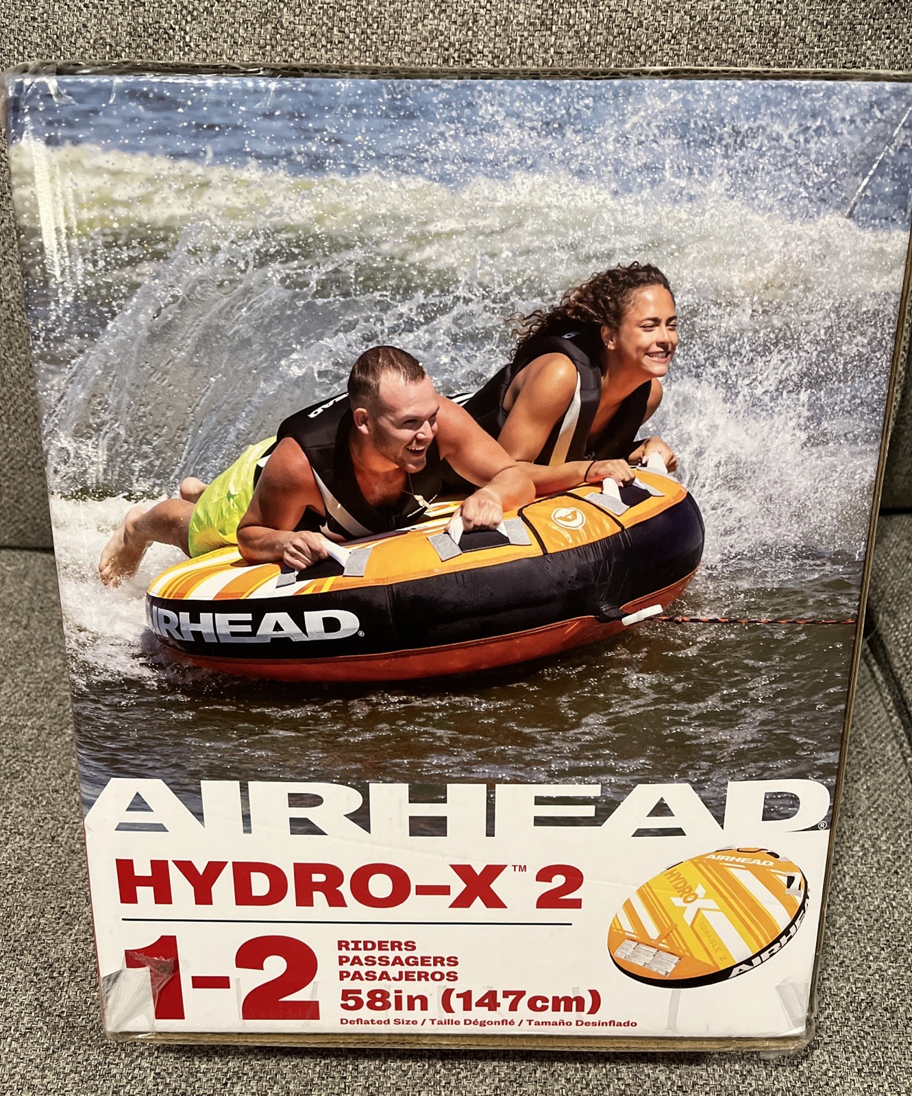 Airhead Hydro X2 Towable Boat Tube 2 Person Hydro X-2 FAST SHIPPING!
