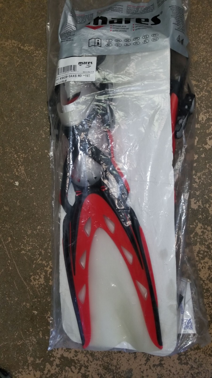 Mares X-Stream Fins RED/BLACK Extra Small Brand New GREAT FINS!