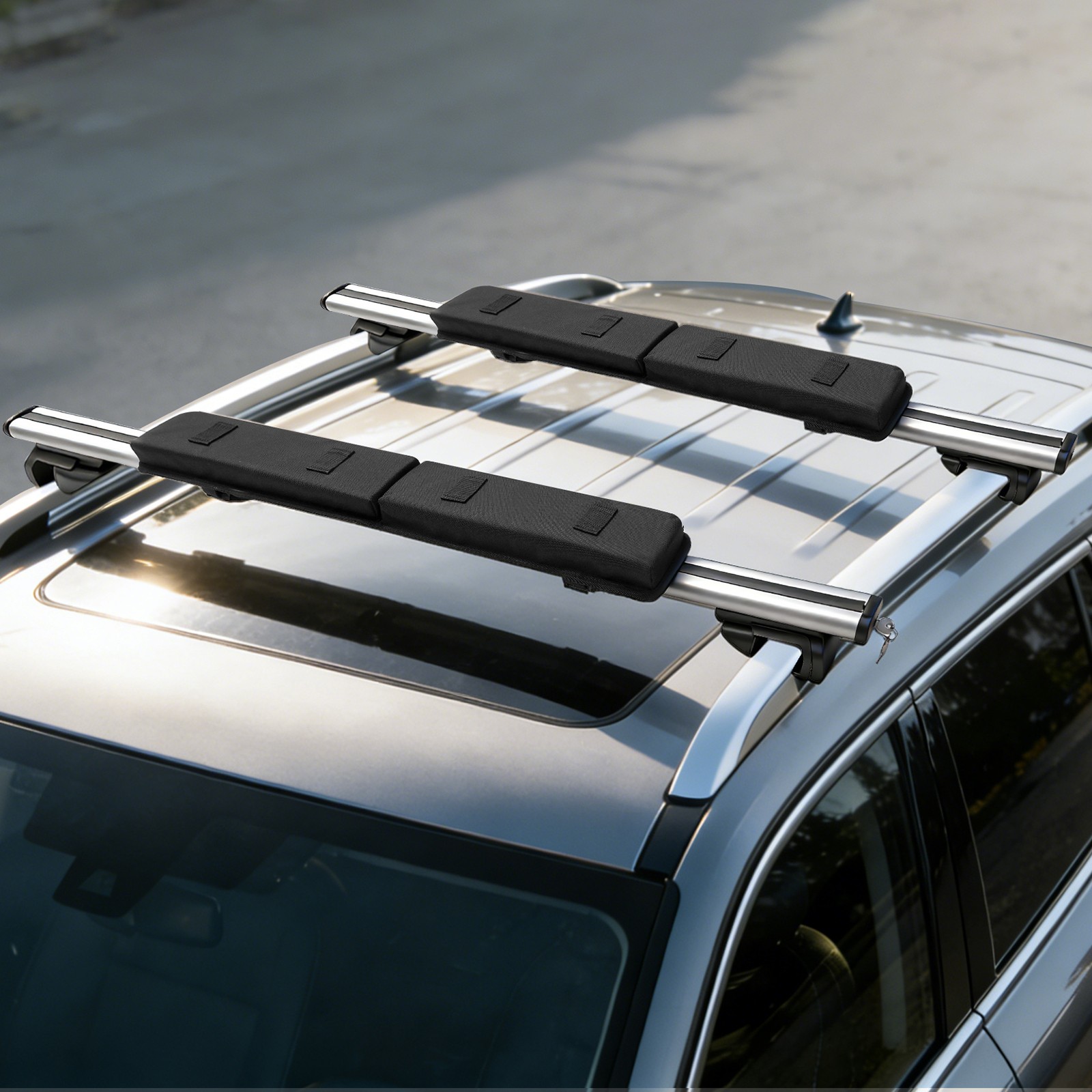 Roof Rack Pads 28″ Soft Aero for Various Crossbars Silicone Tie Down Straps Bag