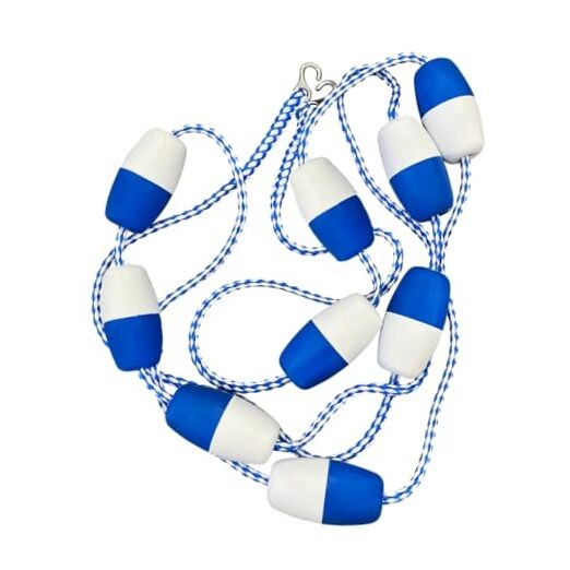 20ft Swimming Pool Safety Rope and Float Kit Pre-Assembled Shallow End